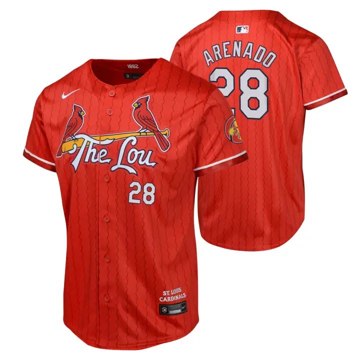 Maillot Nolan des Cardinals MLB - Édition Jeunesse City Connect