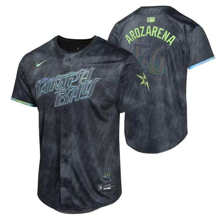 Maillot Joueur RAYS MLB Youth City Connect Édition Limitée Randy Aroz