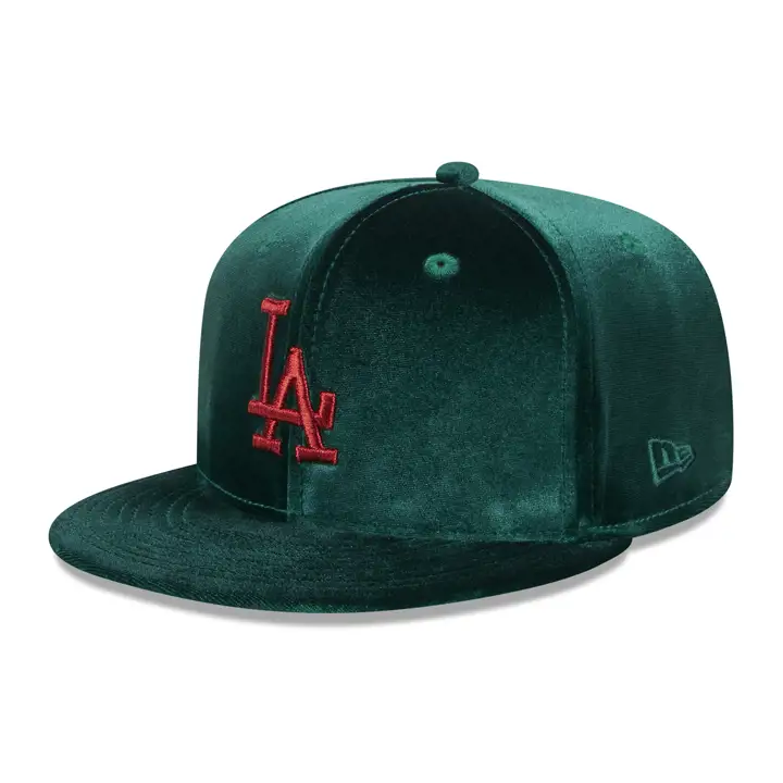 LOS ANGELES DODGERS MLB Casquette en Velours 59FIFTY 60ÈME ANN VERT/VERT/GRIS