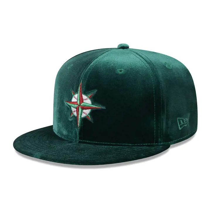 SEATTLE MARINERS MLB Velvet 59FIFTY 40e ANN VERT/VERT/GRIS