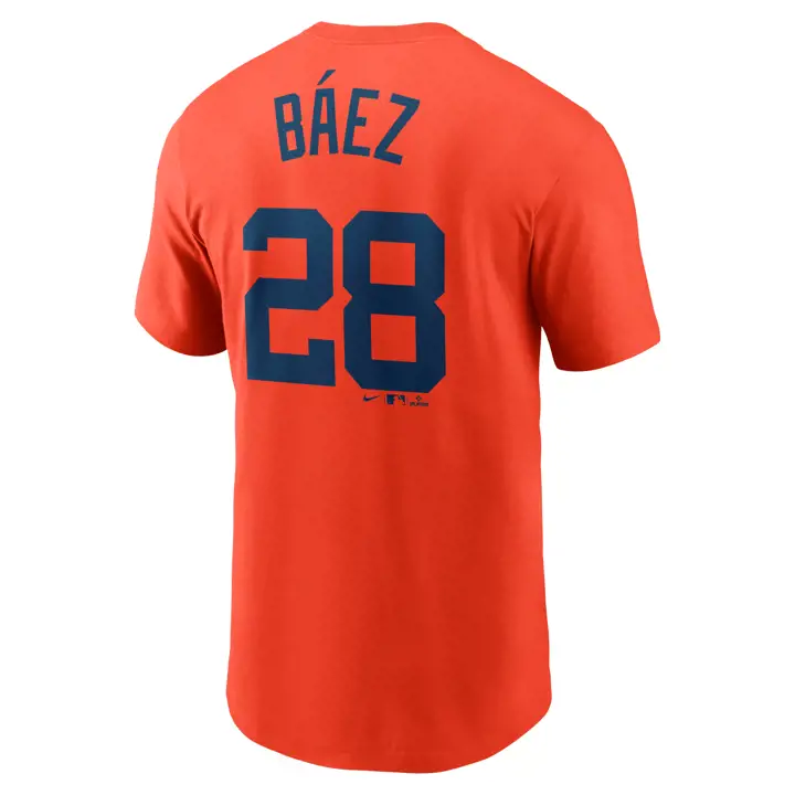 Detroit Tigers MLB Nike N&N T-shirt joueur Javier Baez org