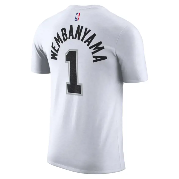T-SHIRT JOUEUR ASSOCIATION NBA SPURS Victor Wembanyama blc