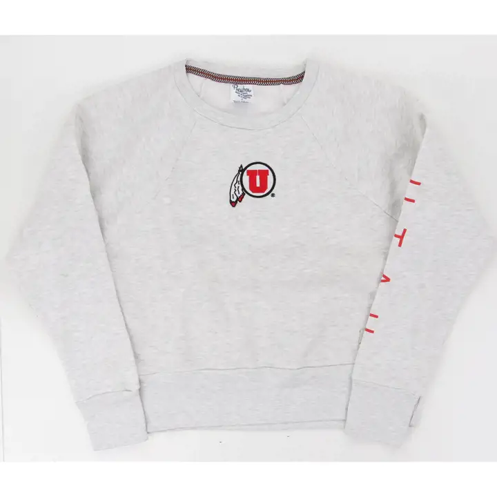 Utah Utes NCAA Women's Alton Crew 23 LGRY