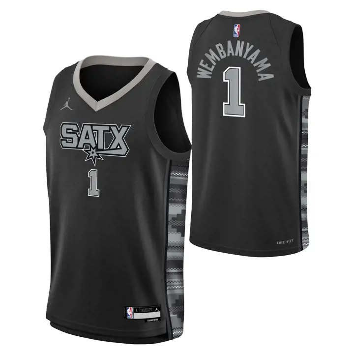 Maillot SPURS NBA Youth Statement Swingman Victor Wembanyama