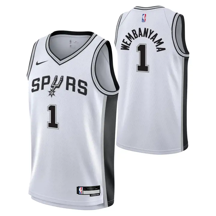 Maillot Swingman pour jeunes SPURS NBA Victor Wembanyama