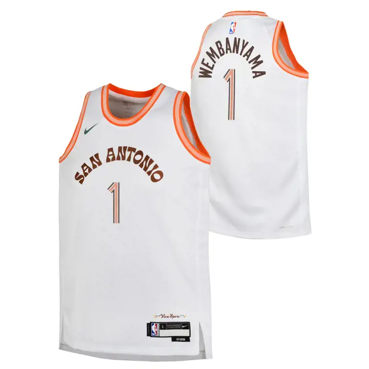 Maillot Swingman Victor Wembanya City Edition Jeunesse NBA SPURS