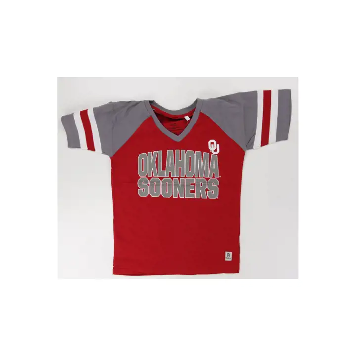 T-shirt femme à manches rayées Oklahoma Sooners NCAA Fan 23 C