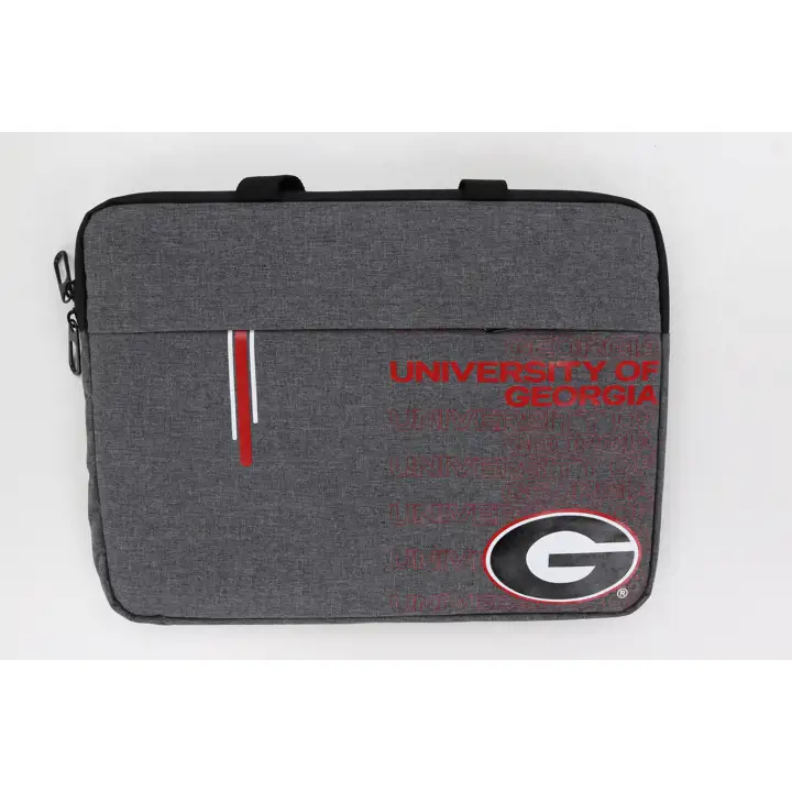 Housse d'ordinateur portable Georgia Bulldogs GRISE