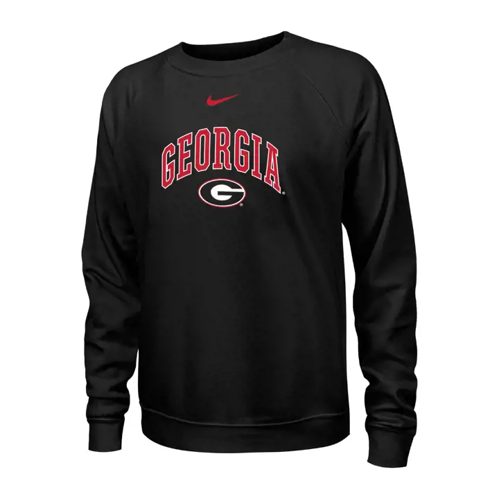 Molleton ras du cou officiel femme NCAA Georgia Bulldogs noir