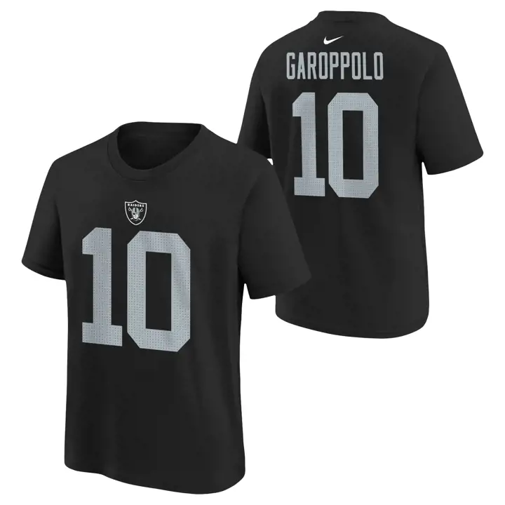 T-shirt enfant NFL Las Vegas Raiders N&N joueur Jimmy Garoppolo