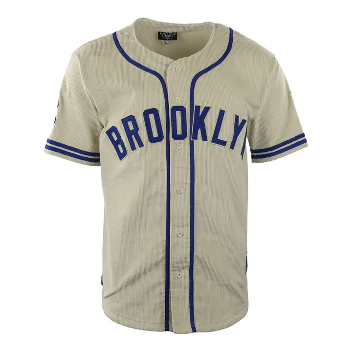 BROOKLYN ROYAL GIANTS EFF NLB CORDUROY JERSEY CRÈME/RBL