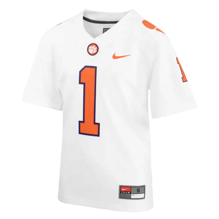 Maillot de match Clemson Tigers NCAA Youth FB WHT