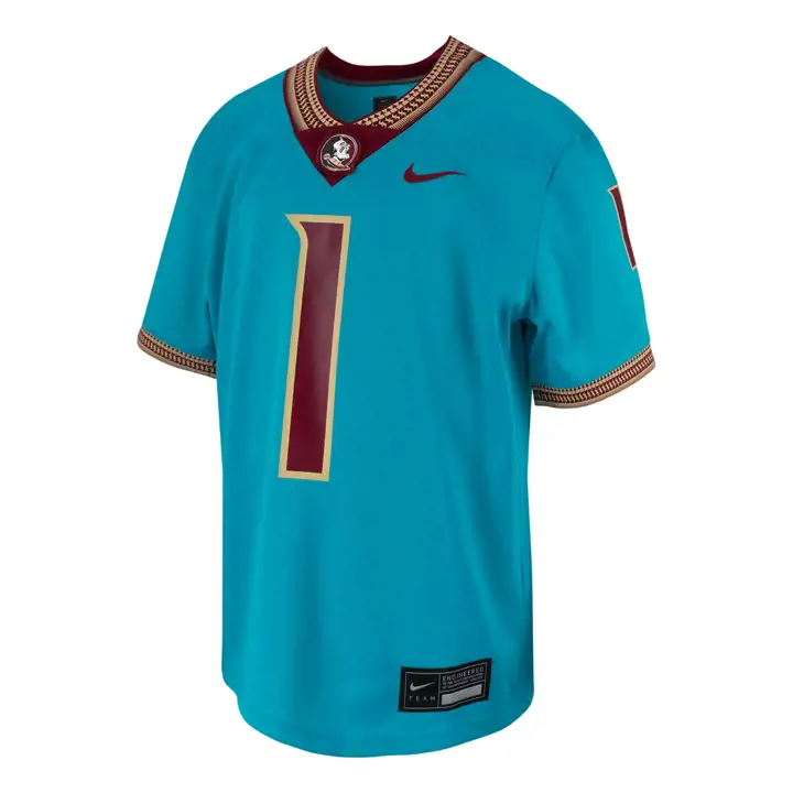 Maillot de football américain Florida St NCAA Youth turq