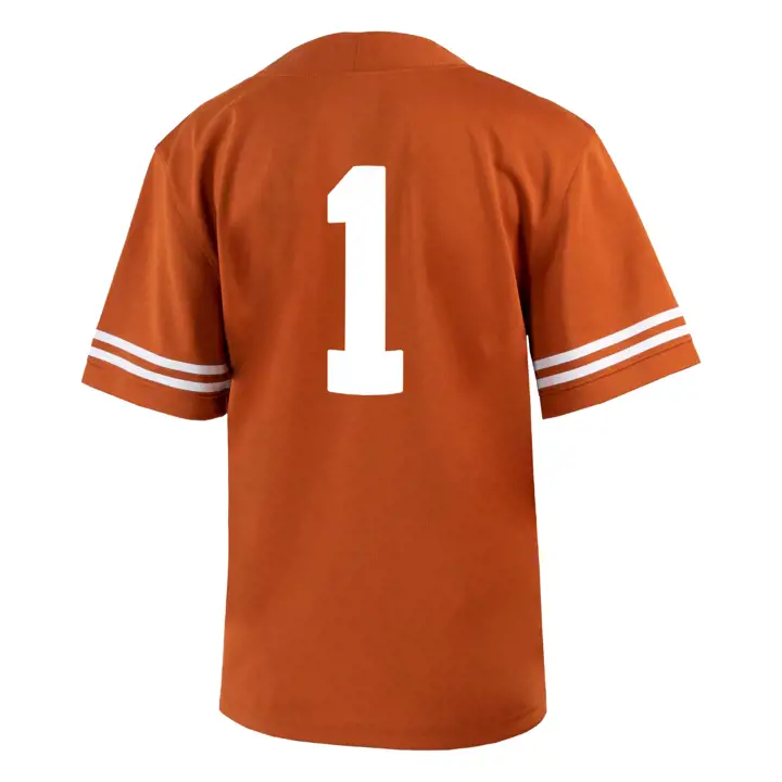 Maillot de match de football américain NCAA Texas Longhorns pour enfant (couleur orange)