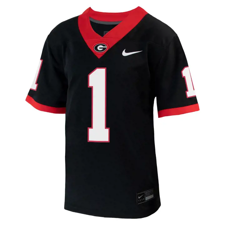 Maillot de match NCAA Tod FB des Georgia Bulldogs – Noir