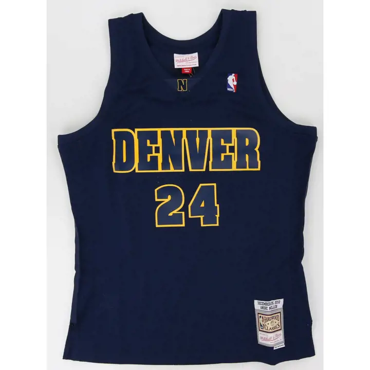 Maillot Swingman Denver Nuggets M&N Bleu Marine