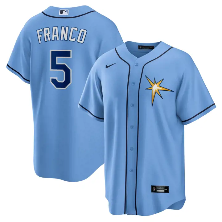 Maillot réplique officiel des Rays de Tampa Bay MLB de joueur Wander Franco