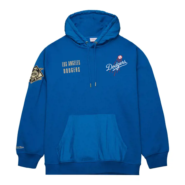 Los Angeles Dodgers MLB Team OG Flc Capuche Bleu