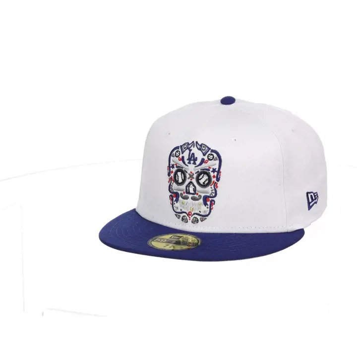 Los Angeles Dodgers MLB LA Sugar Skull 59FIFTY BLC/ROU