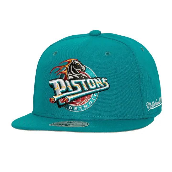 Detroit Pistons NBA MN HWC Ajustée Basique TEAL/TEAL/GRY