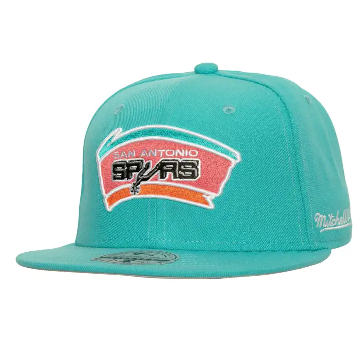 San Antonio Spurs NBA MN HWC Basic Fitted TEAL/TEAL/GRY