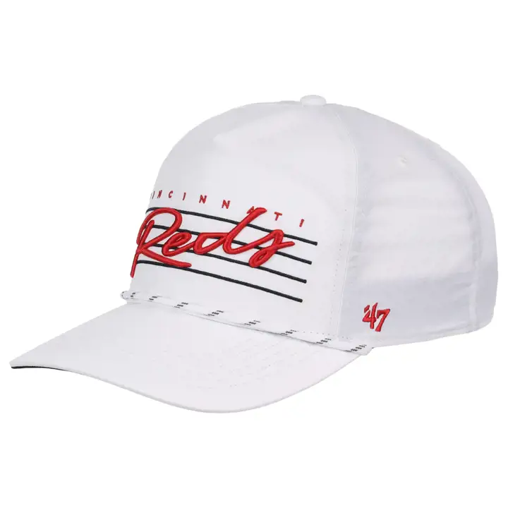 CASQUETTE RÉGLABLE HITCH WHT DE L'ÉQUIPE MLB CINCINNATI REDS DOWNBURST 47