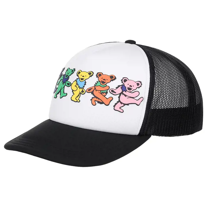 Grateful Dead Dancing Bears Foam Trucker BLK/WHT