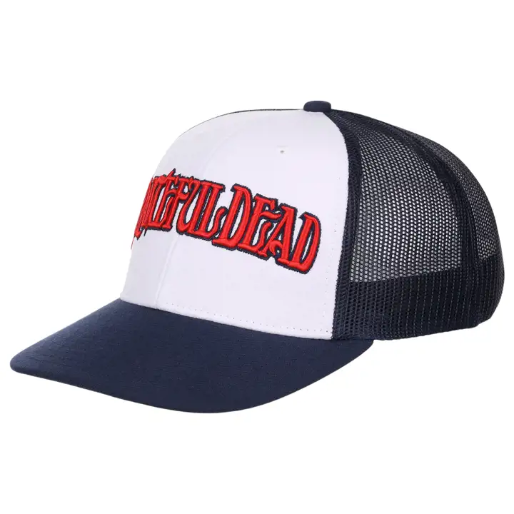 Grateful Dead GD Wordmark Trucker WHT/NAVY