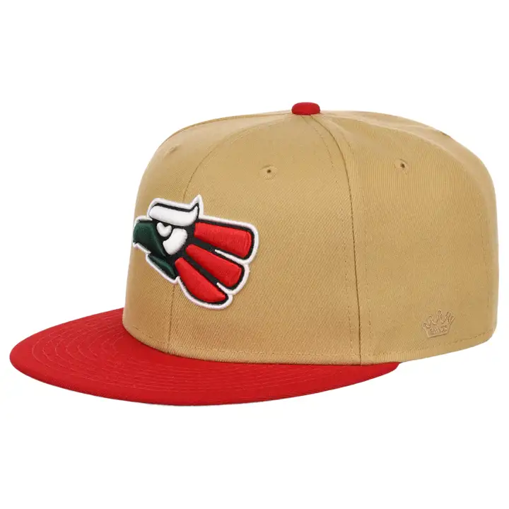 Mexico Country Pride Logo Snapback KHA/RED