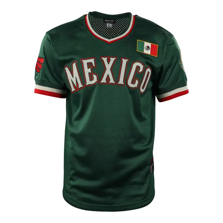 Mexico Country Pride V-Neck Jersey GRN