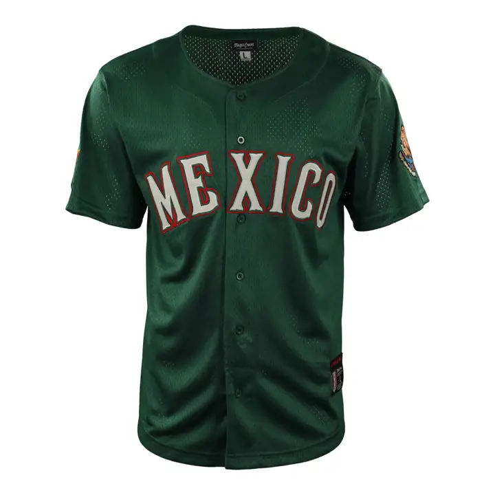 Mexico Country Pride Youth Button Front Jersey GRN