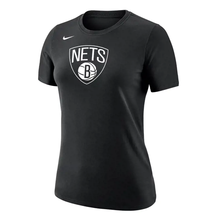 T-shirt manches courtes femme logo principal NBA Brooklyn Nets 23 noir