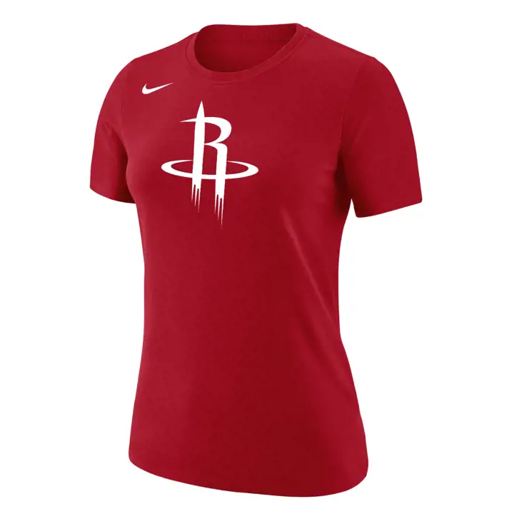 T-shirt à manches courtes avec logo principal des Houston Rockets NBA pour femme 23 rouge