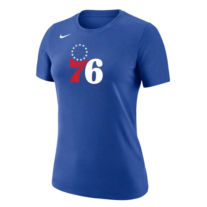 T-shirt Philadelphia 76ers NBA femme à logo principal MC 23 rbl