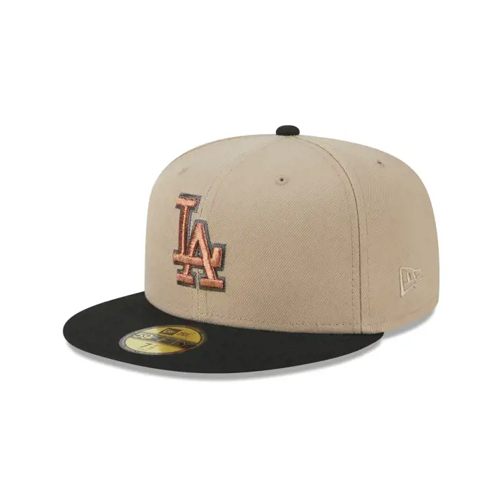 LOS ANGELES DODGERS MLB RUSTBELT 1.5 59FIFTY 60TH ANN CAMEL/