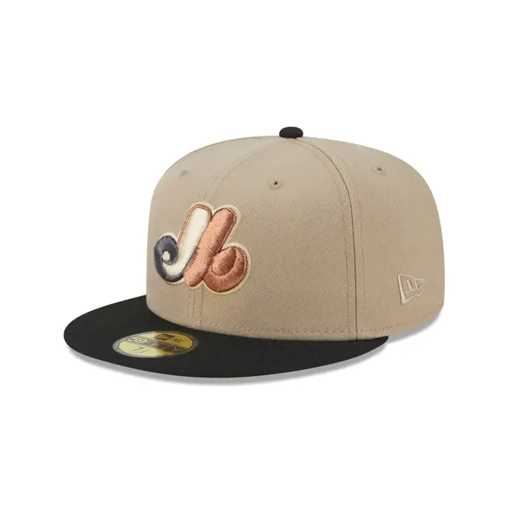 MONTREAL EXPOS MLB RUSTBELT 1.5 59FIFTY 35TH ANN CAMEL/BLK/D