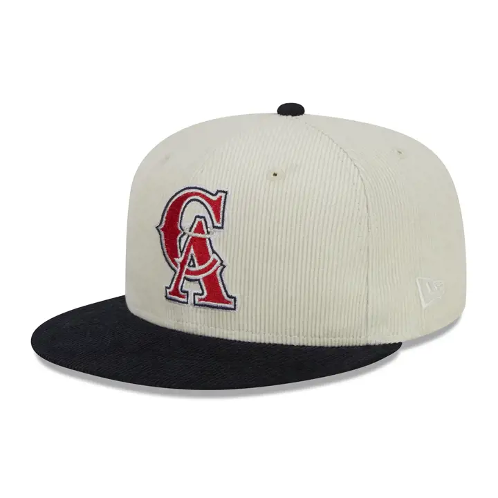 CASQUETTE ANAHEIM ANGELS MLB Crème Côtelé 59FIFTY ASG 1989 DKGRY/MARINE/GR