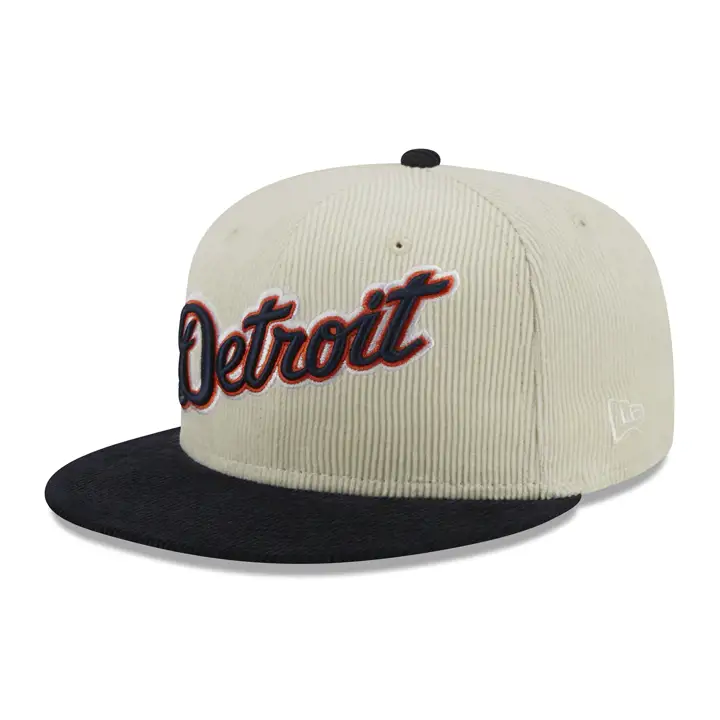 DETROIT TIGERS MLB Casquette 59FIFTY en velours côtelé crème TIGER STADIUM DKGRY/NA