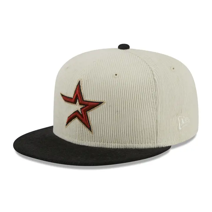 CASQUETTE HOUSTON ASTROS MLB Crème Corduroy 59FIFTY 40e ANNÉE GRIS FONCÉ/NOIR/GRIS