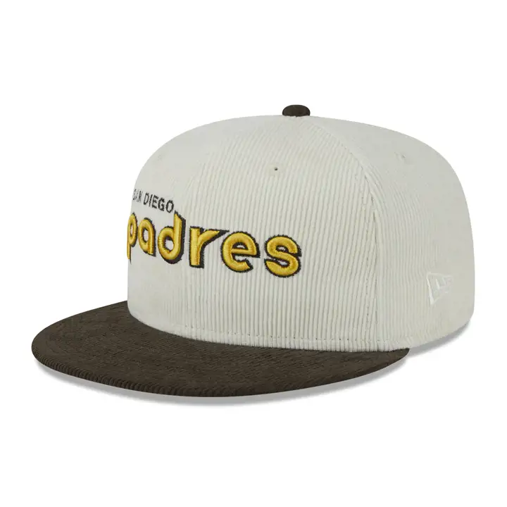 SAN DIEGO PADRES MLB Crème Cord 59FIFTY ASG 1978 DKGRY/BRN/G