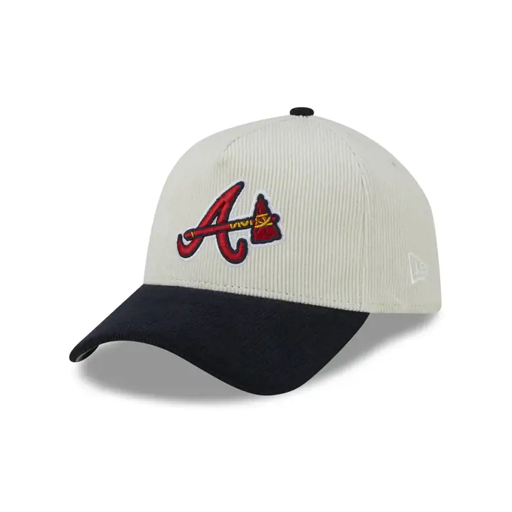 ATLANTA BRAVES MLB Crème Corduroy AF 9FORTY 150ÈME ANN DKGRIS/BLEU MAR.