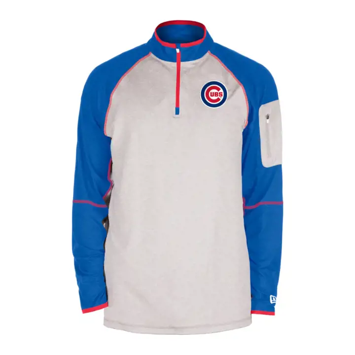 Chicago Cubs MLB NE Brushback ¼ Zip II Charcoal