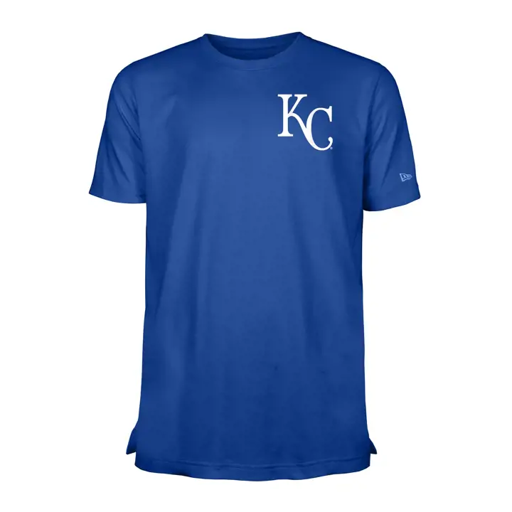 T-shirt à double manche courte Kansas City Royals MLB NE Coop Patch