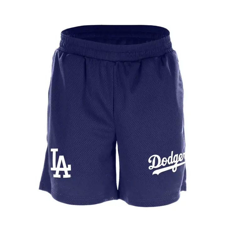 Shorts en maille MLB Los Angeles Dodgers New Era, bleu roi