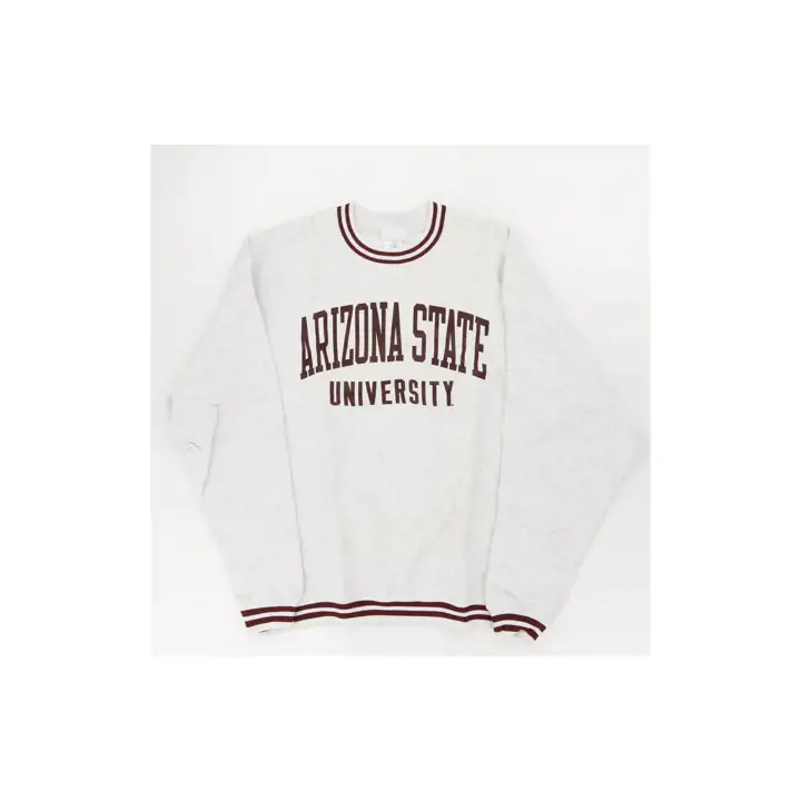 Arizona State Sun Devils NCAA Reverse Weave Col Ras Du Cou À Bords LGRY