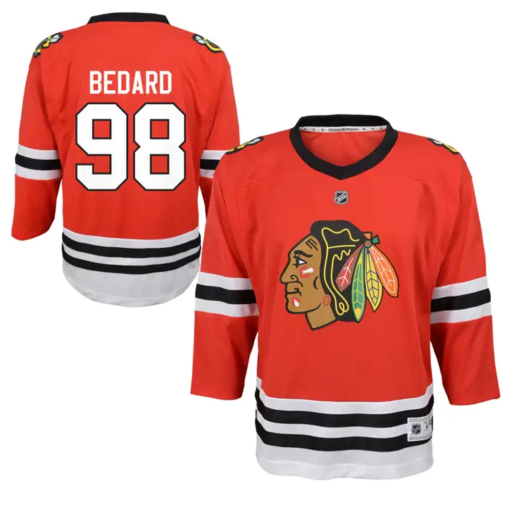 BLACKHAWKS LNH Maillot réplique pour tout-petit Joueur Connor Bedard r
