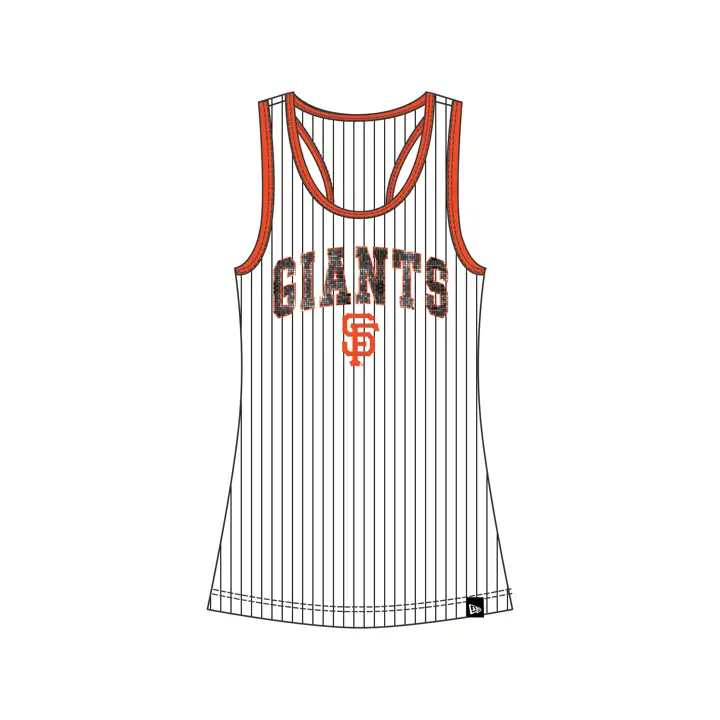 Débardeur rayé MLB San Francisco Giants pour femme 24 BLN