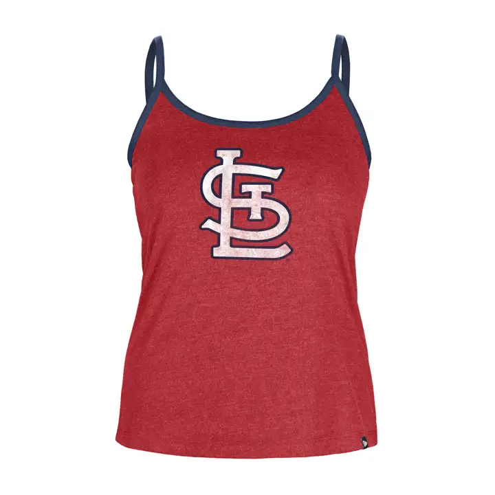 Débardeur à bretelles St. Louis Cardinals MLB avec logo principal pour femme 24 Re