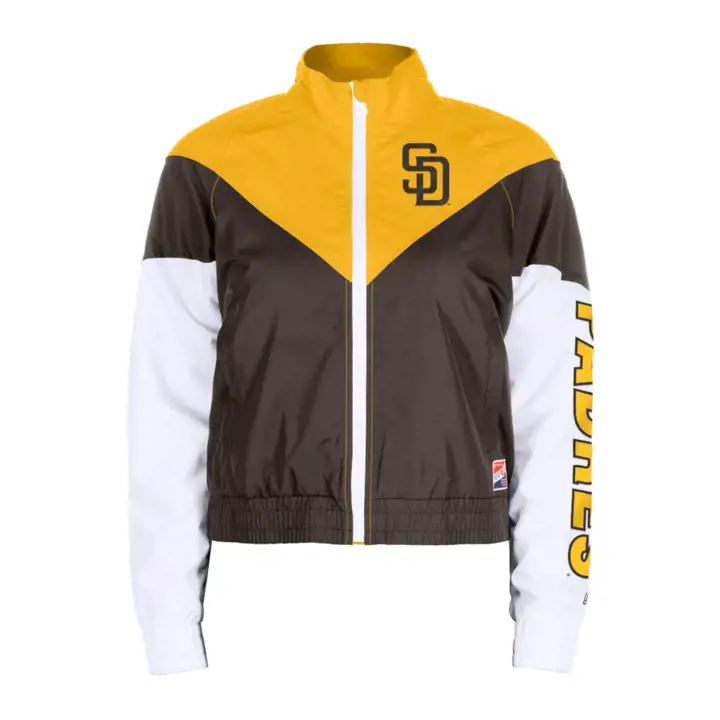 Veste coupe-vent MLB San Diego Padres pour femme 24 BRN
