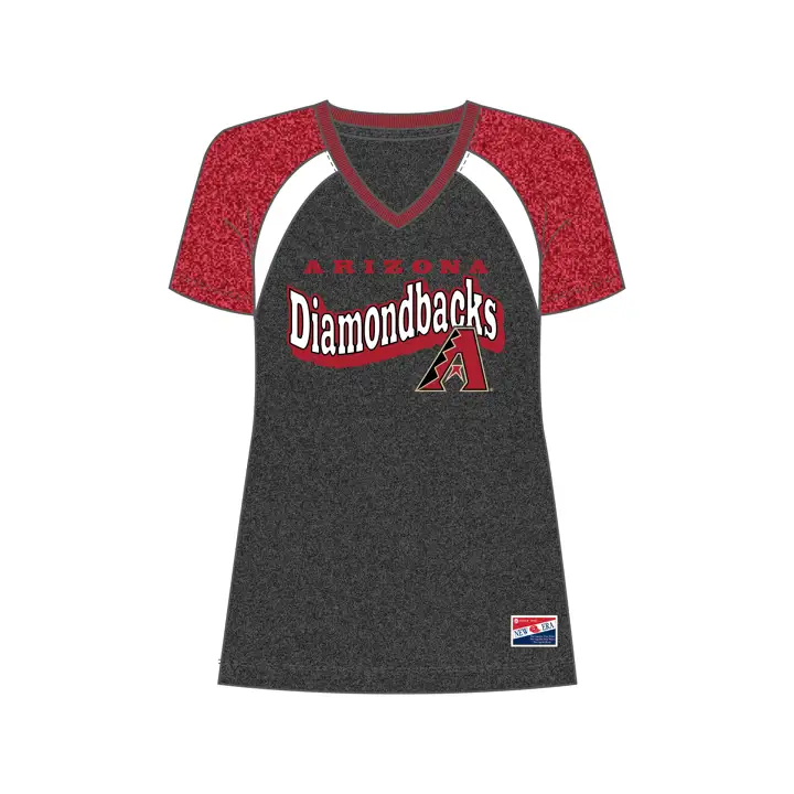 T-shirt MLB raglan manches courtes Arizona Diamondbacks pour femme 24 BLANC